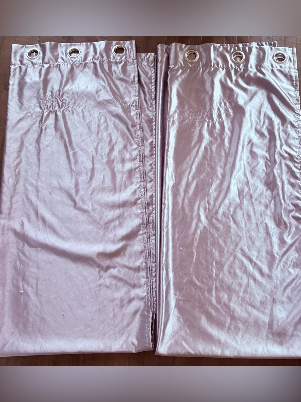 SILVER CURTAIN PANELS